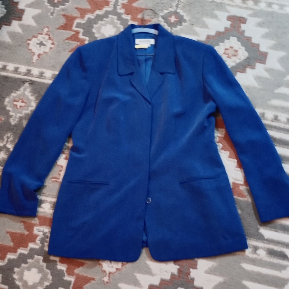 Silk Jacket, longline LARGE vintage 80s/90s blazer